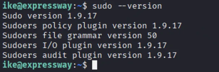 sudo_version